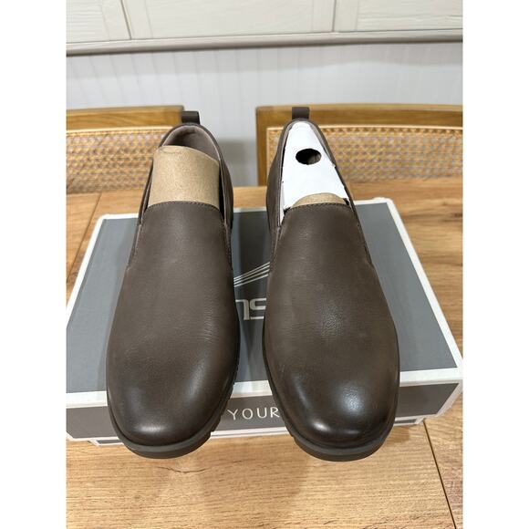 Dansko Linley Burnished Calf Grey Slip Ons Leather Sz 9.5/10 US NIB Arch Support - Picture 4 of 15